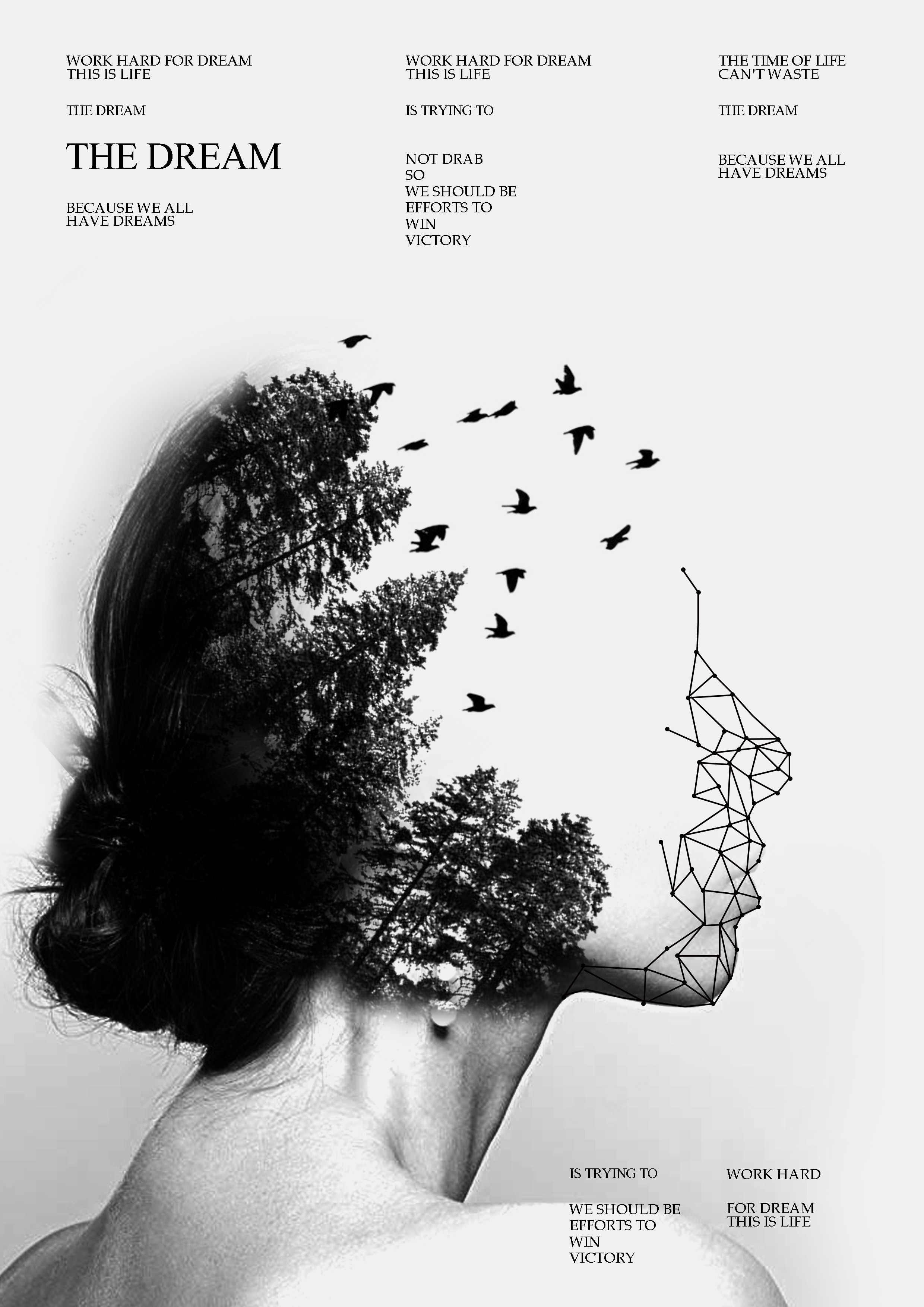 張煒哲的黑白灰創(chuàng)意海報設計 極簡主義的平面藝術探索